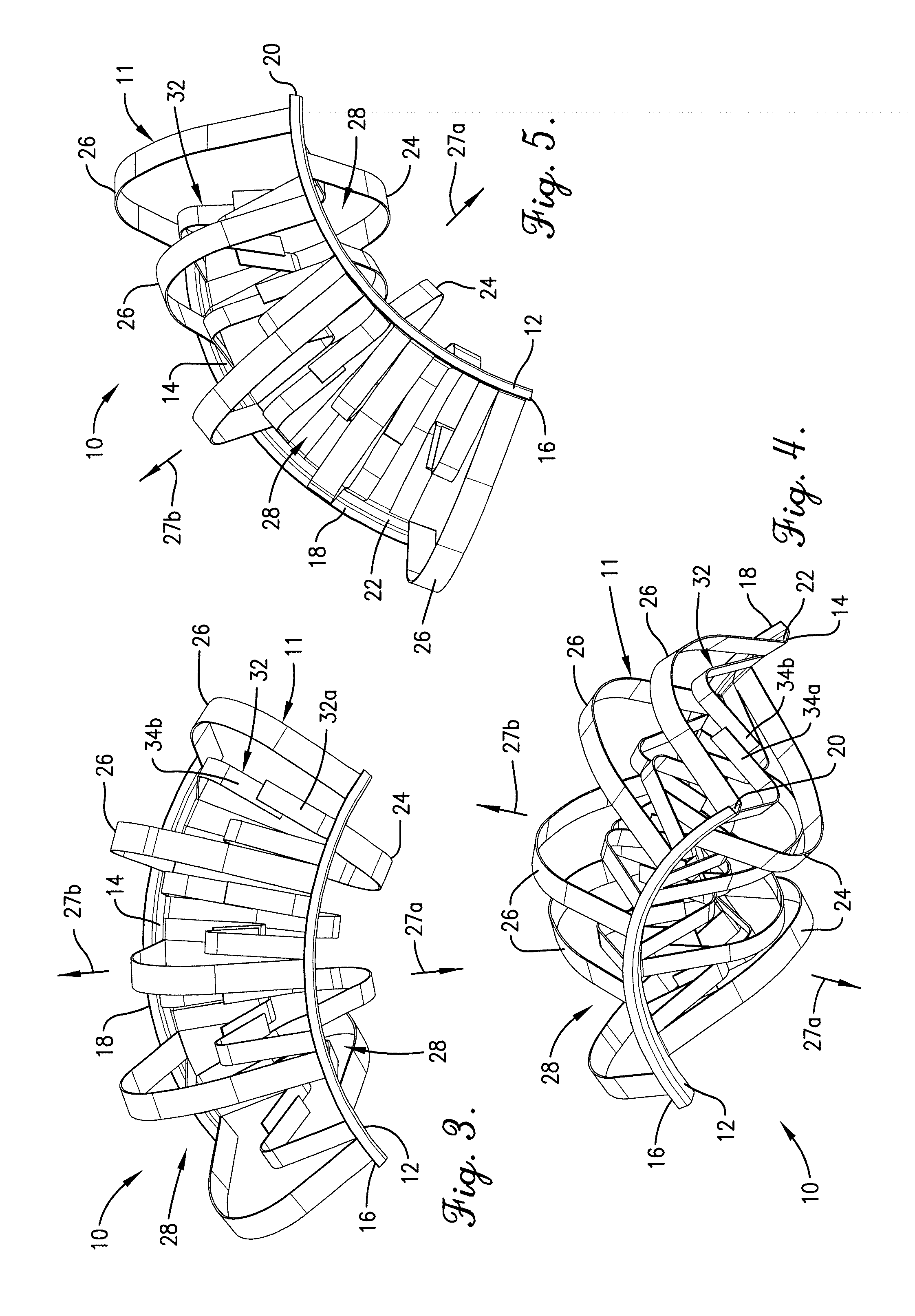 Random packing elements and column containing same