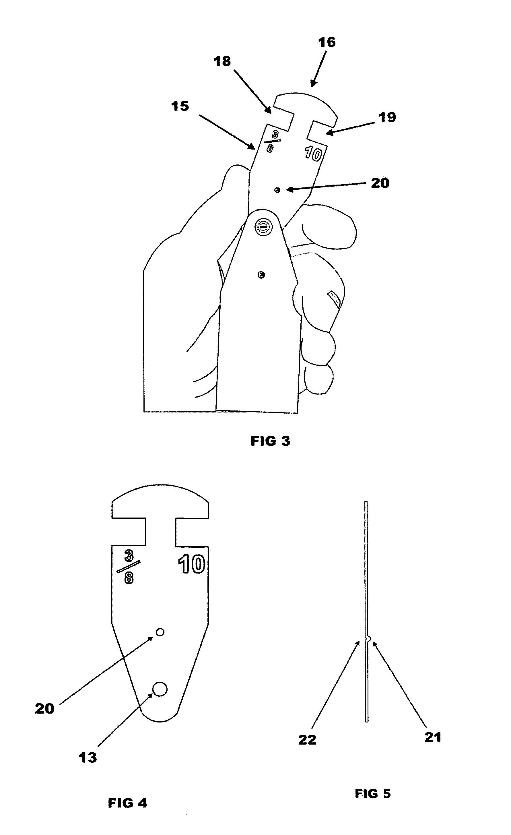 Nut and bolt sizing tool