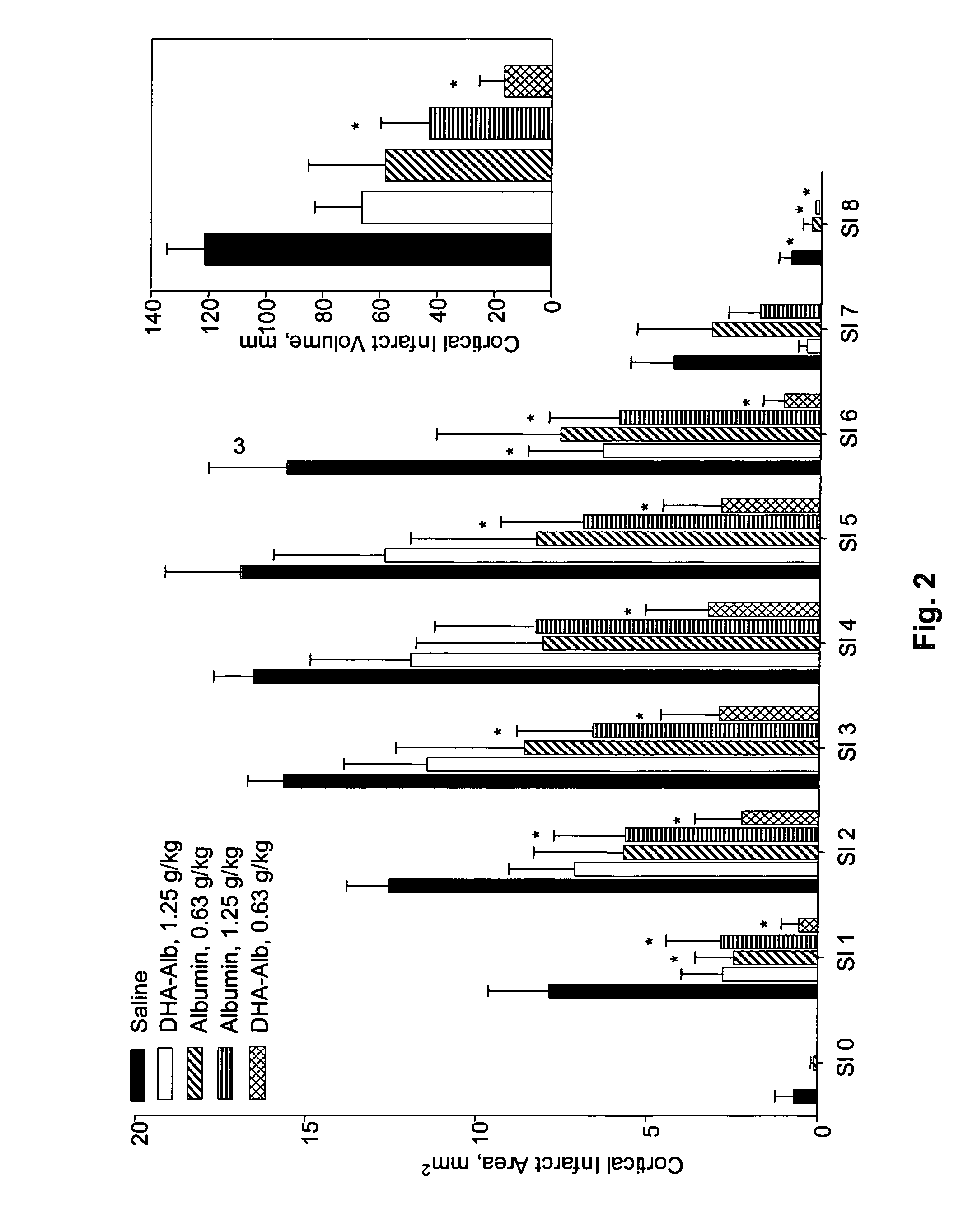 Neuroprotective complex for treatment of cerebral ischemia and injury