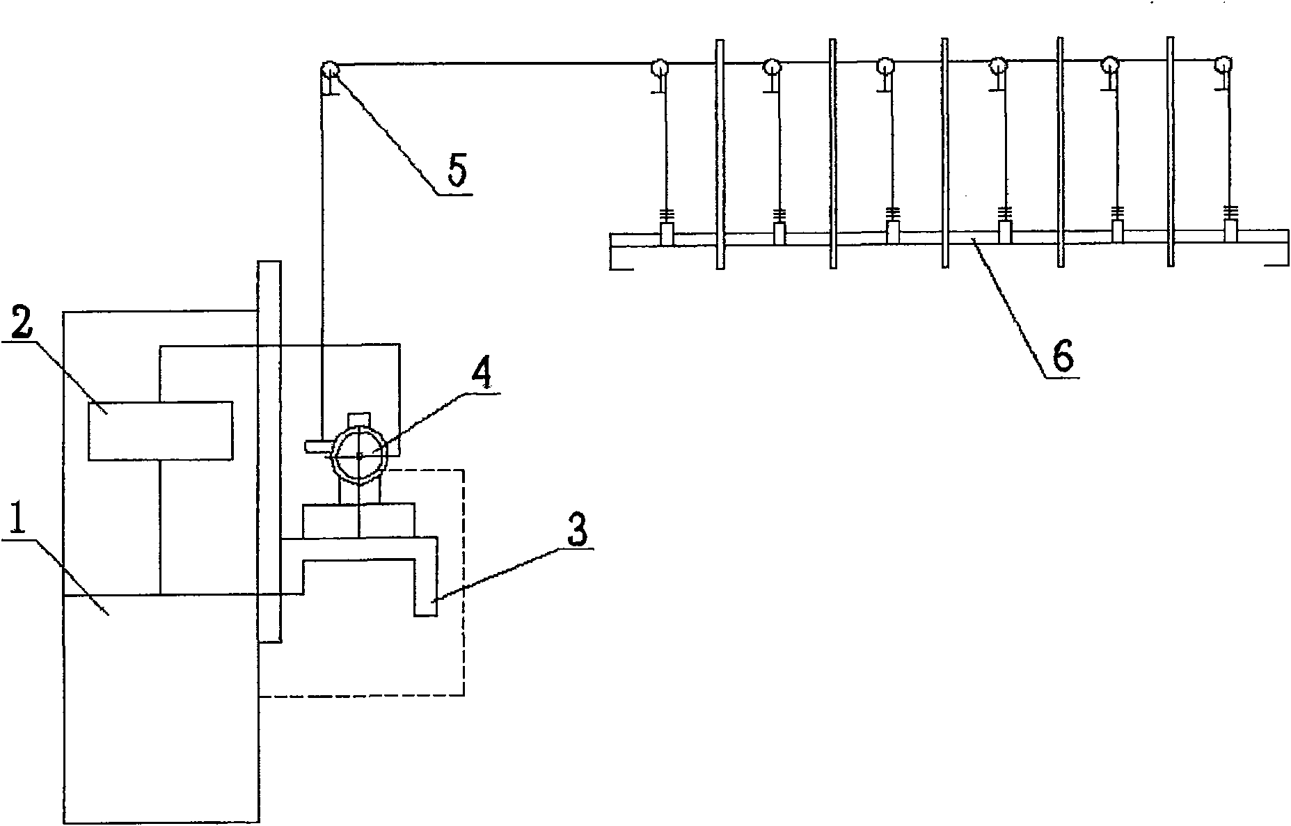 Hydraulically driven and controlled stage hanger rod system