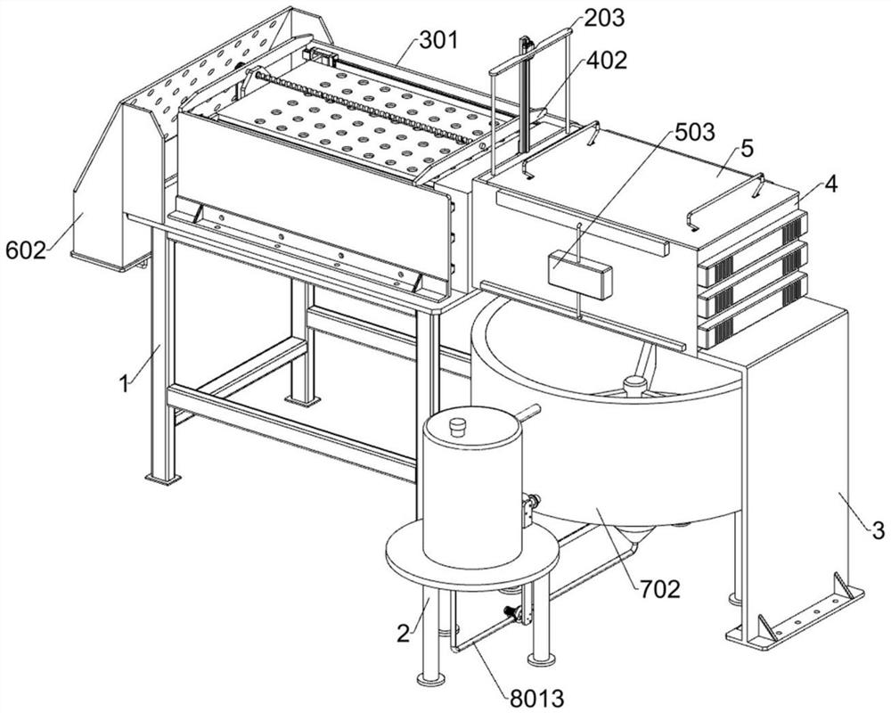 Pig feed mixed fermentation processing method and processing device thereof