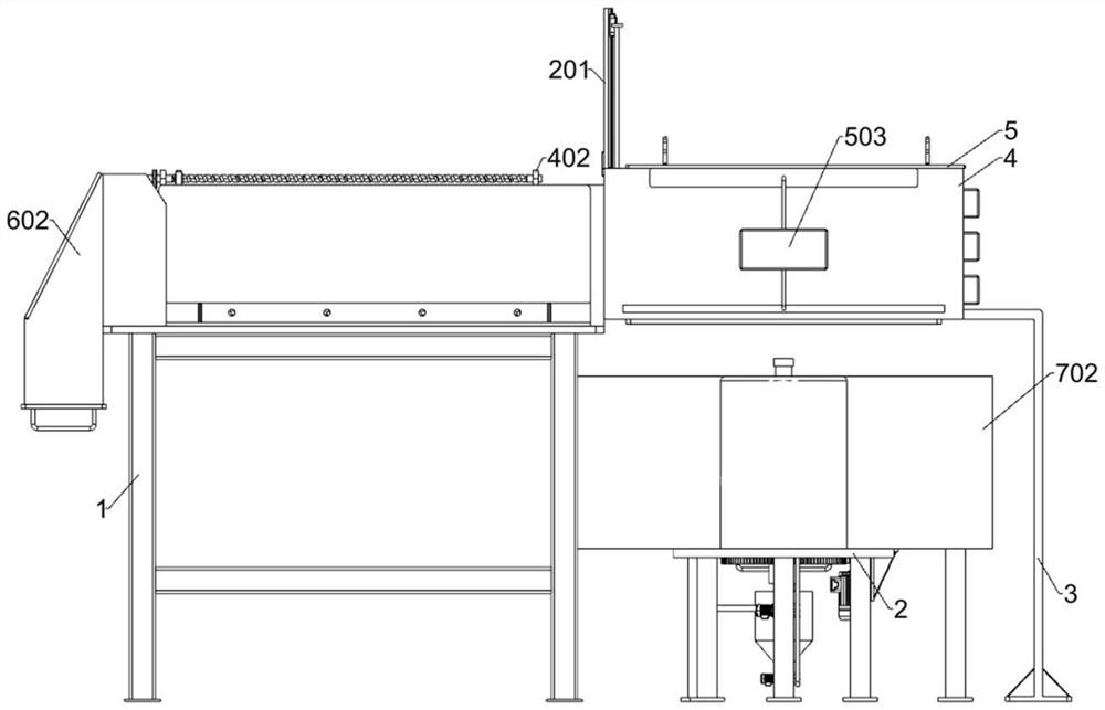 Pig feed mixed fermentation processing method and processing device thereof