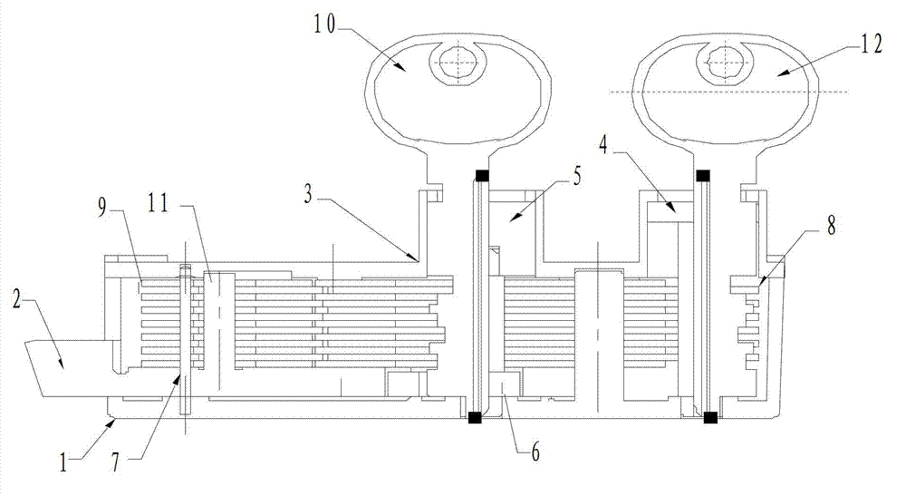 Variable safe deposit box lock