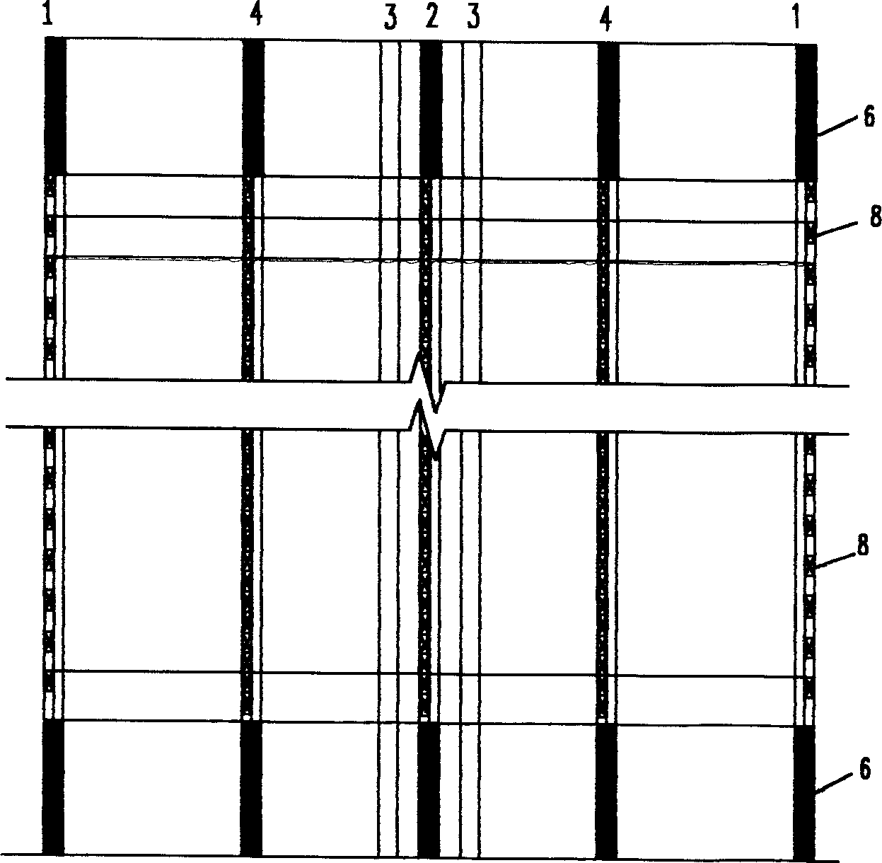 Bore construction method by bore explosion