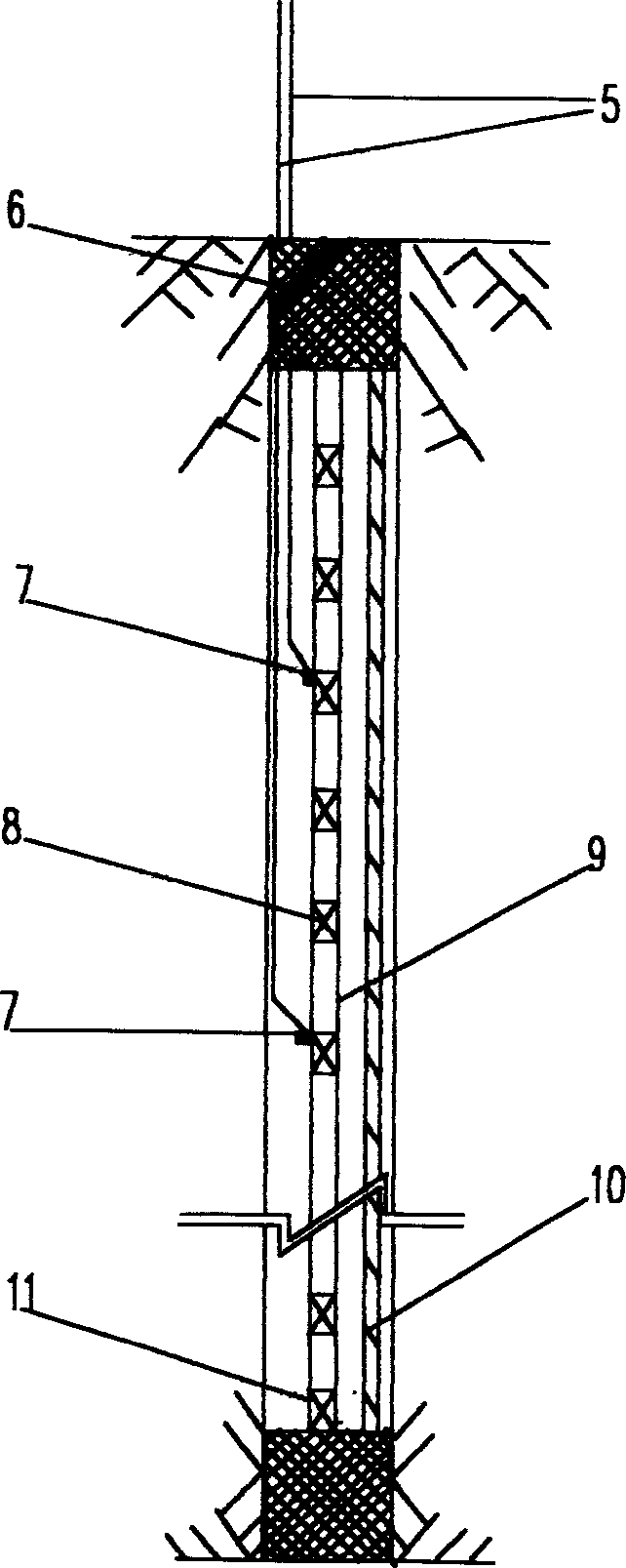 Bore construction method by bore explosion