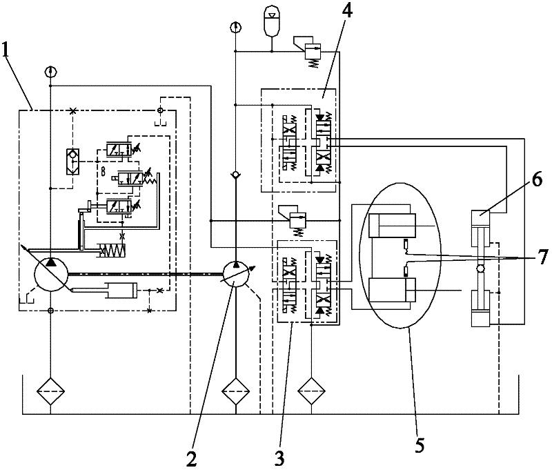 Method and device for controlling hydraulic oil cylinder, pumping system and concrete pumping device