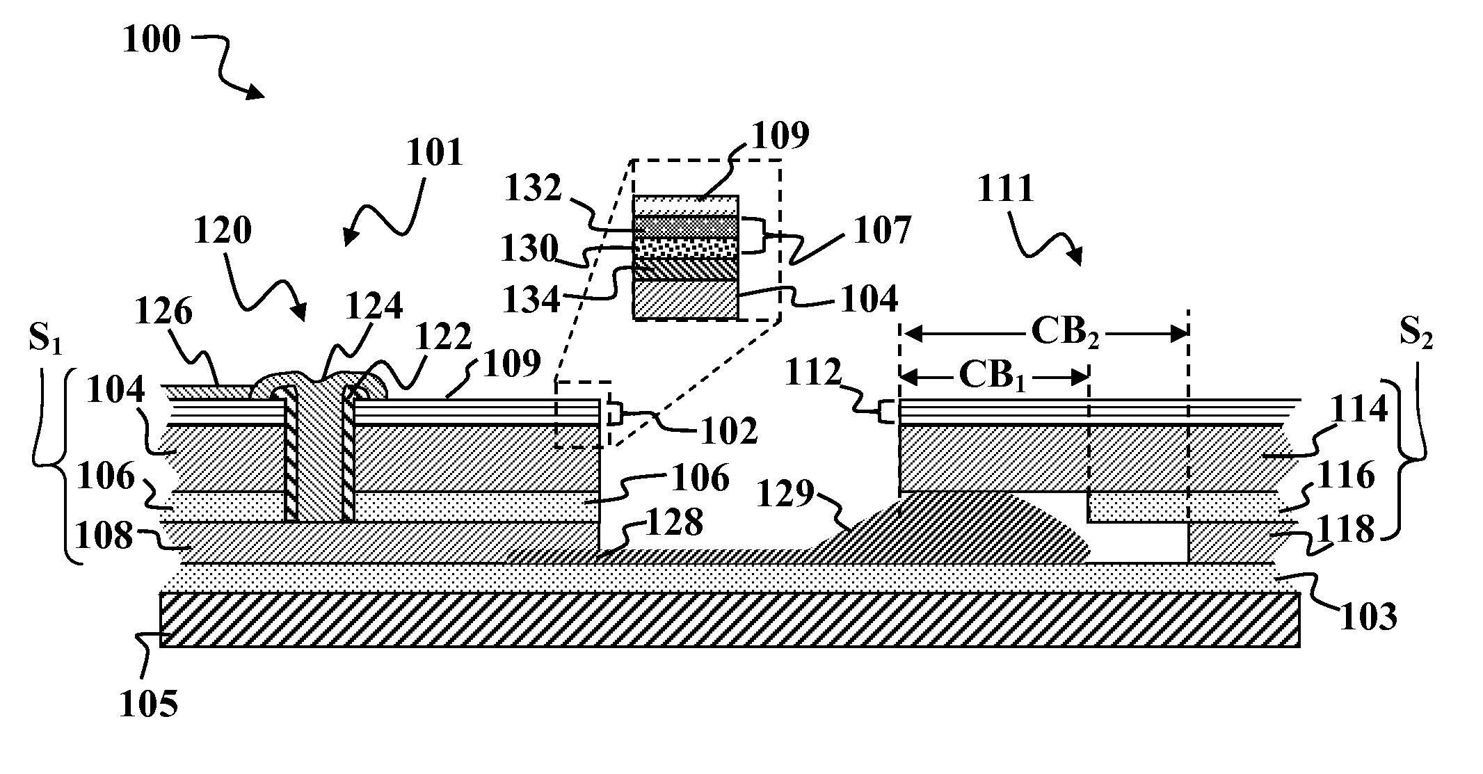 High-efficiency solar cell with insulated vias