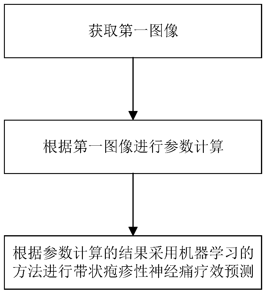 Herpes zoster neuralgia curative effect prediction method and system based on functional magnetic resonance