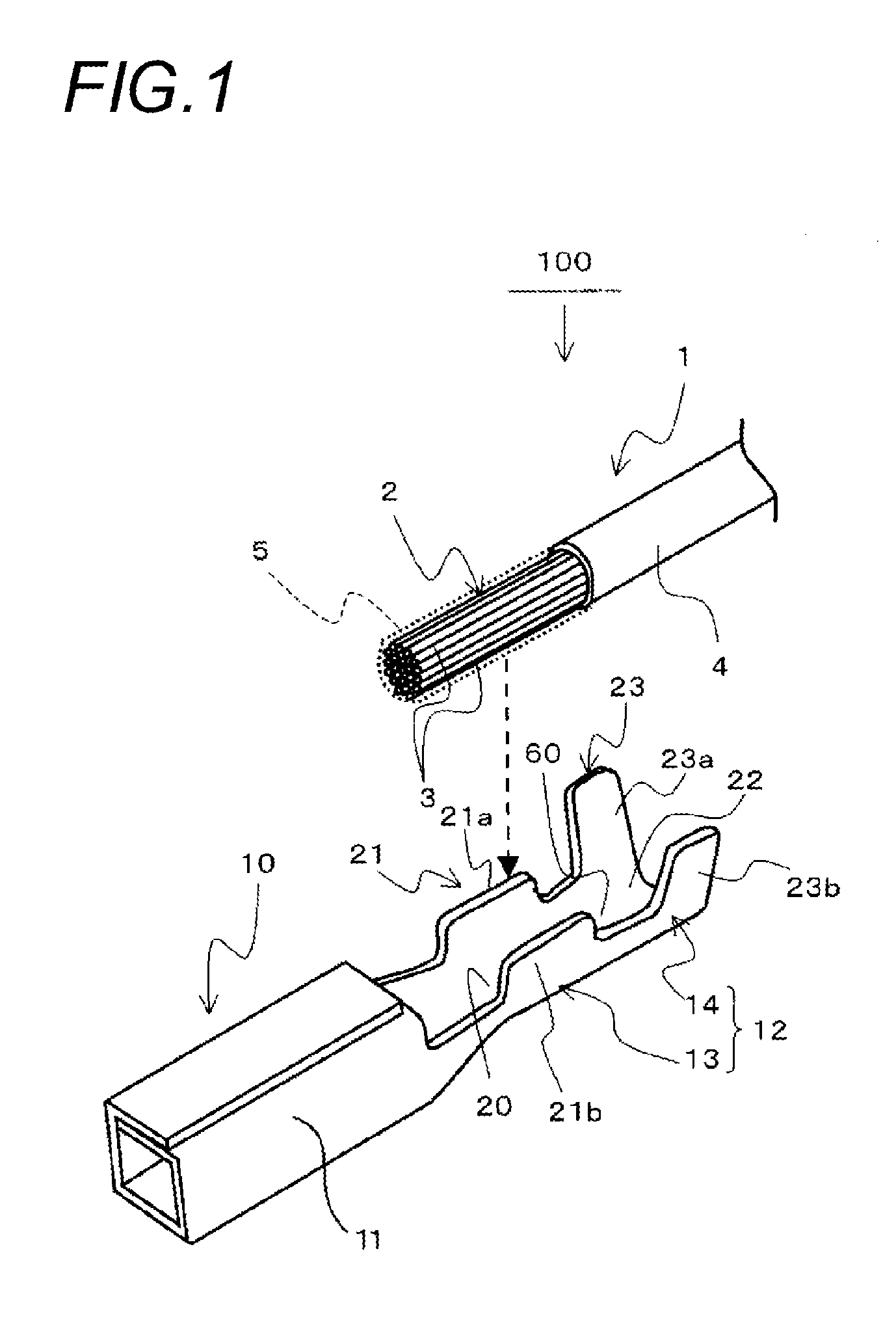 Aluminum Electrical Wire with Crimped Terminal and Method for Producing Aluminum Electrical Wire with Crimped Terminal