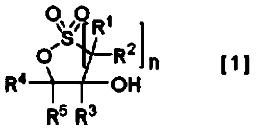 Method for producing cyclic sulfonic acid ester and intermediate thereof