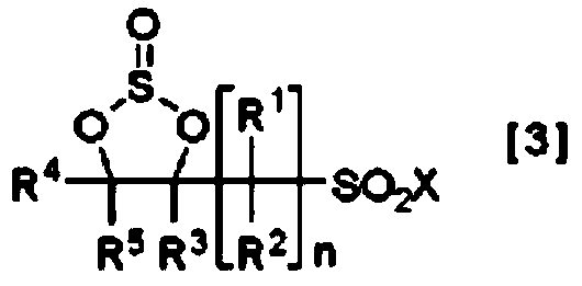 Method for producing cyclic sulfonic acid ester and intermediate thereof