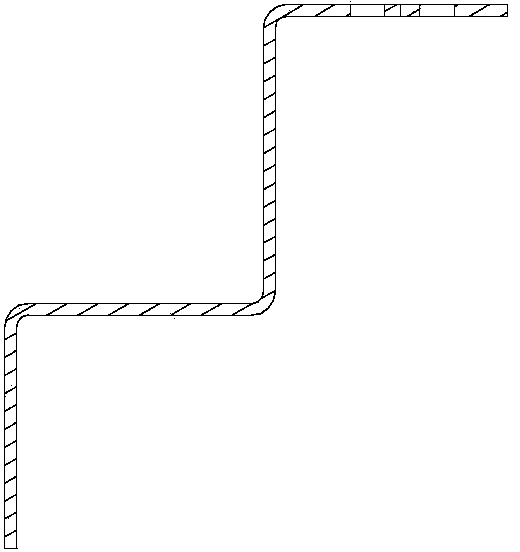 End corner post molding process of track vehicle