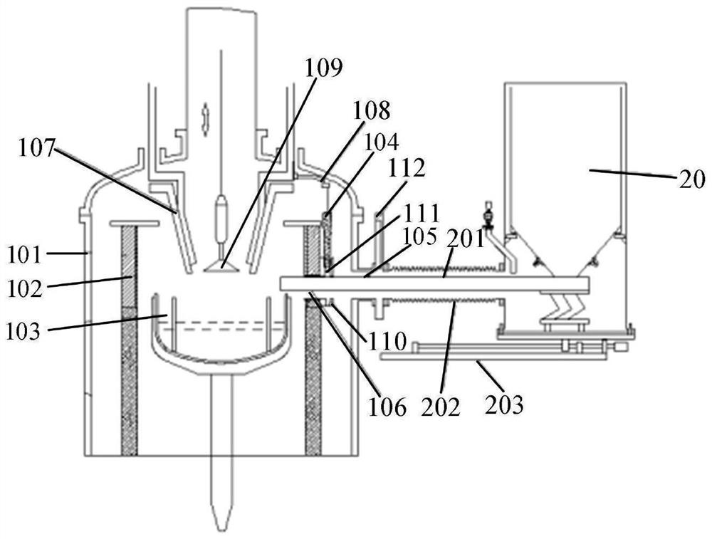 Single crystal furnace charging system