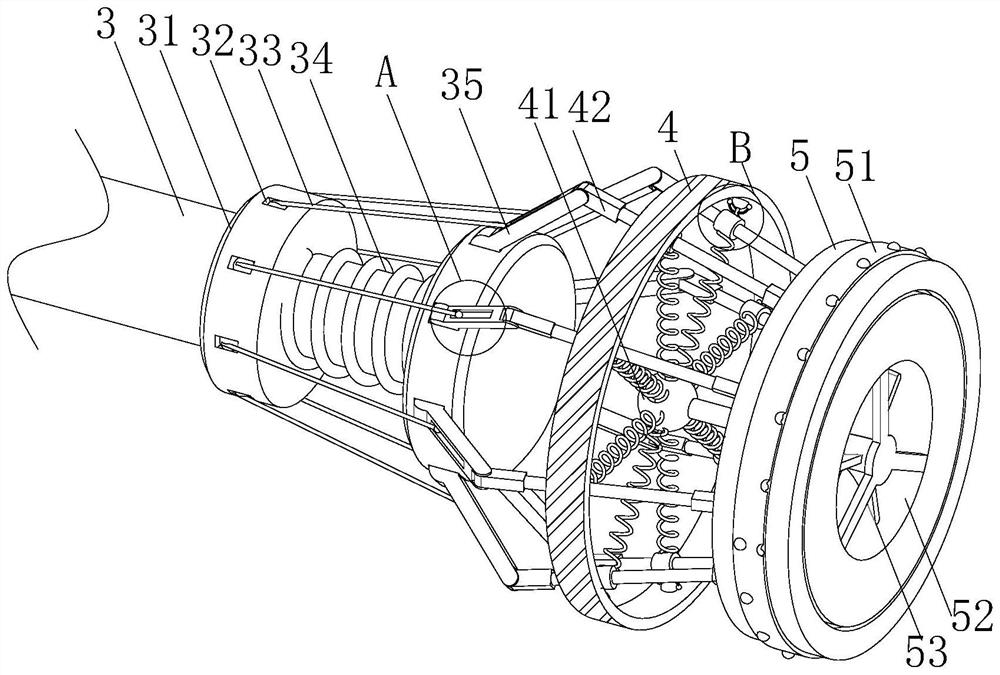 Threaded pipeline inner wall cleaning device