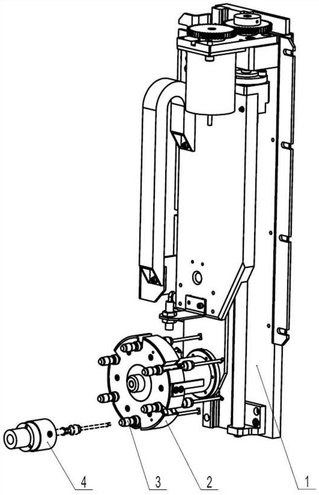 Automatic target changing device for inertial confinement fusion