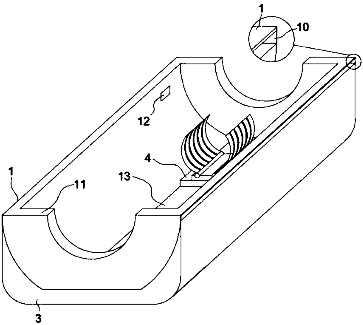 Combined type leg massage physiotherapy device