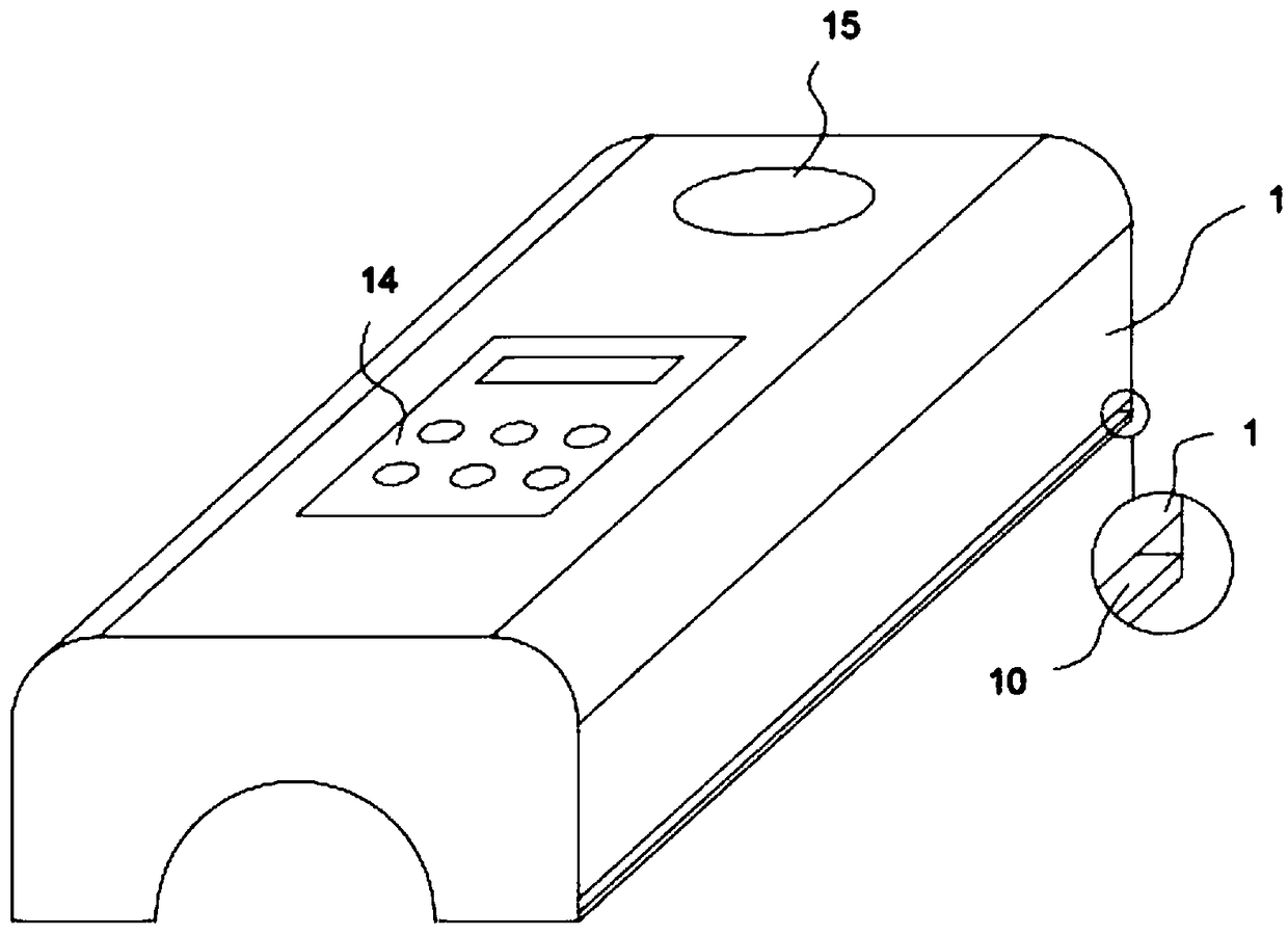 Combined type leg massage physiotherapy device