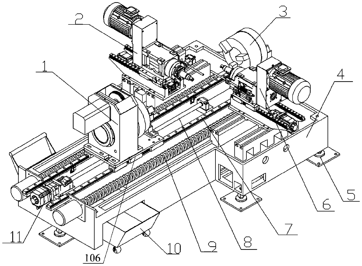 Pipe blind hole-based drilling and milling machine tool capable of realizing multi-station machining