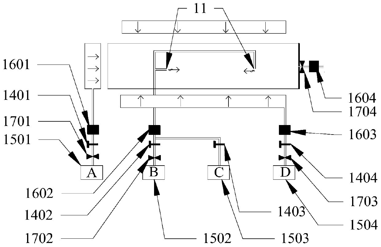 Gaseous coal friction-adsorption/desorption test device and test method