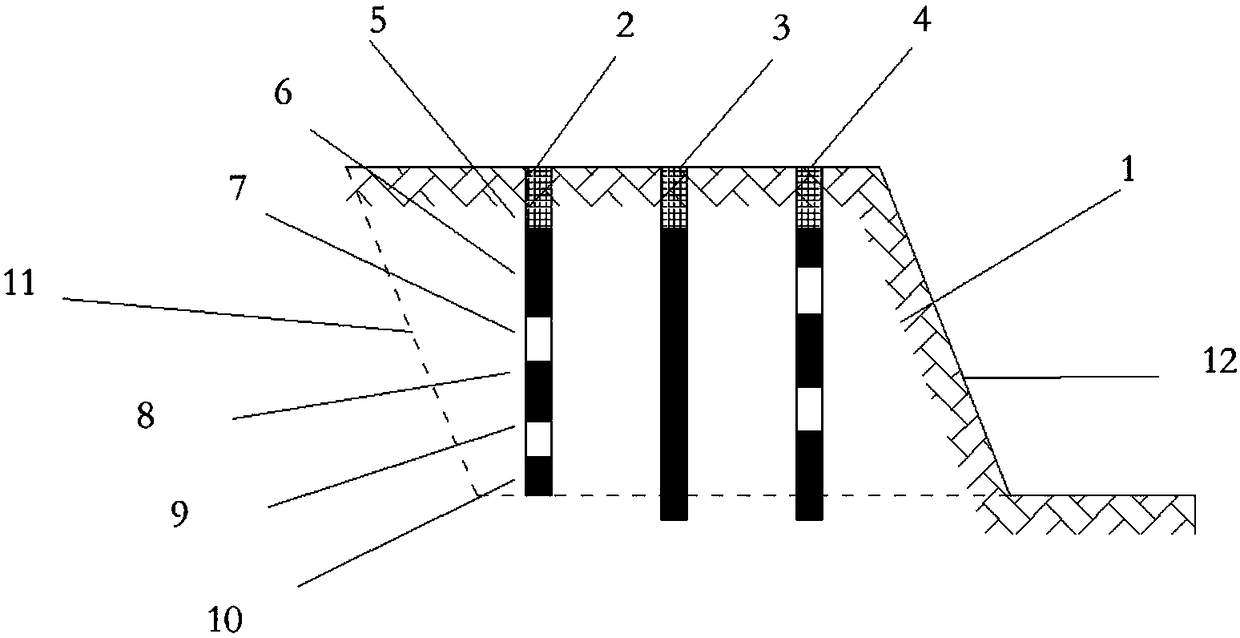 Blasting method for benches in open mining area