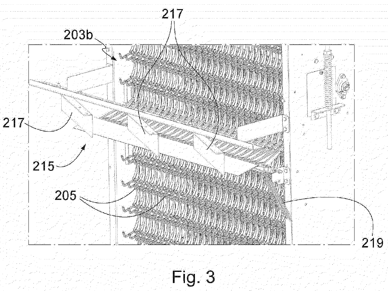 Conveying system for shock-sensitive items, in particular eggs