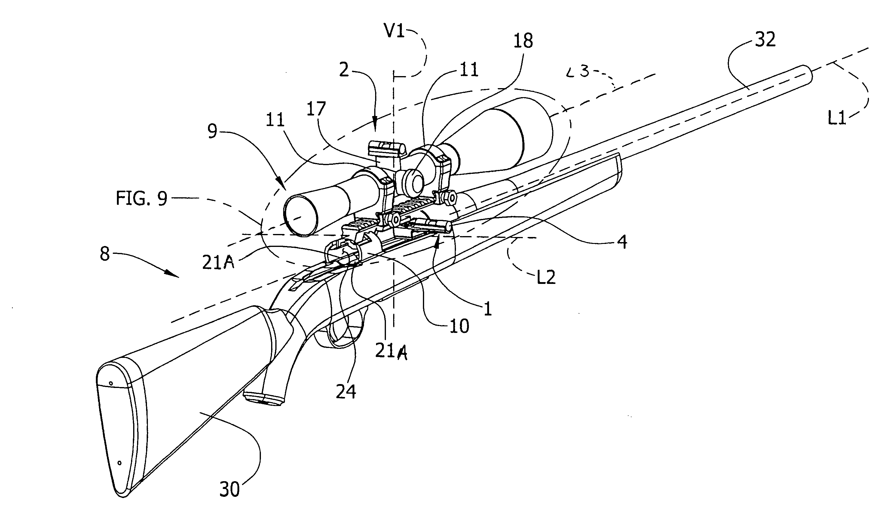 Method and apparatus for alignment of firearm sights