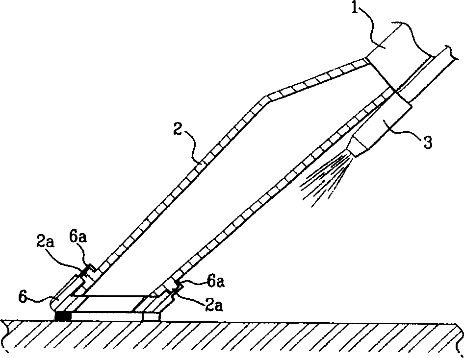 Linkage structure for accessories of vacuum cleaner in use for both dry and wet condition