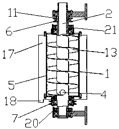 Device and method for separating food residue and water