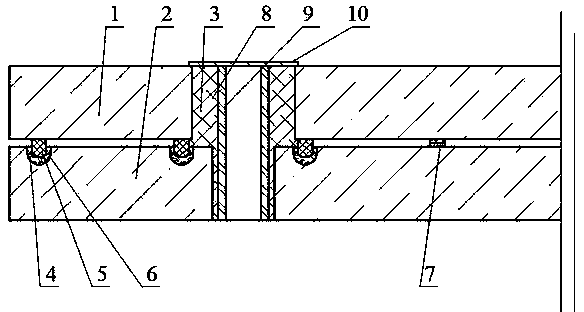 Plane vacuum glass with sealing grooves and mounting holes through metal welding