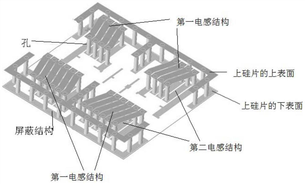 Fabrication method of double-layer silicon-based filter based on three-dimensional inductor