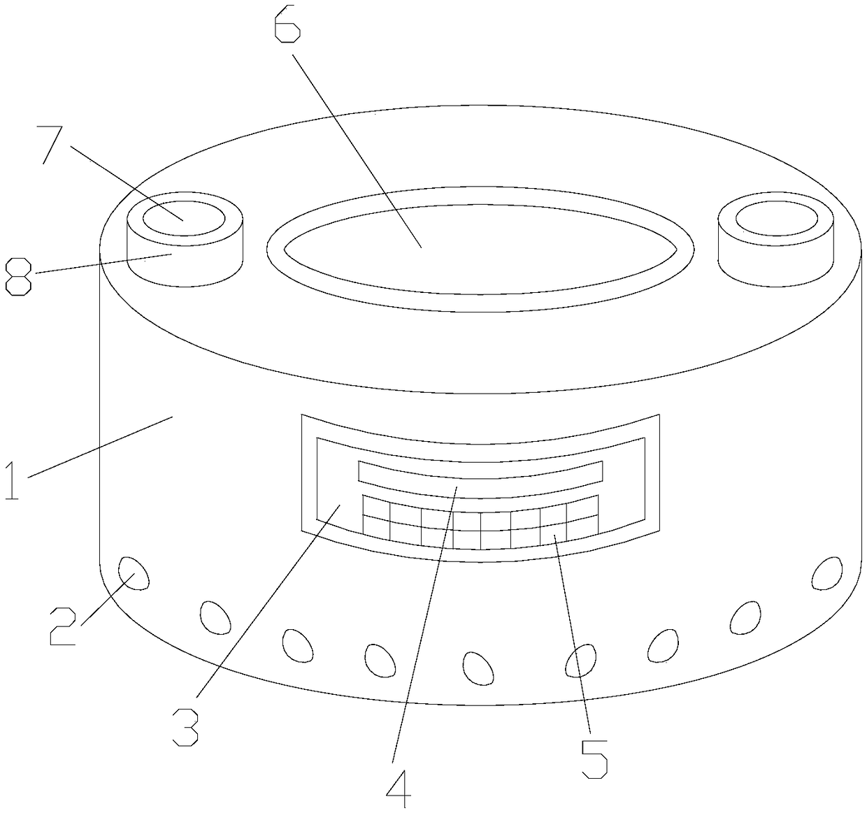 Adjustable precision increase device of radial drilling machine