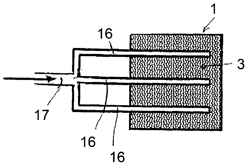 Device for preheating charging materials for glass melting facilities