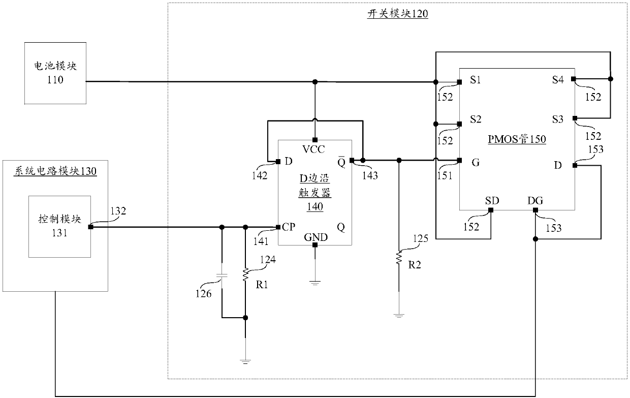 Circuit, circuit protection method and electronic device