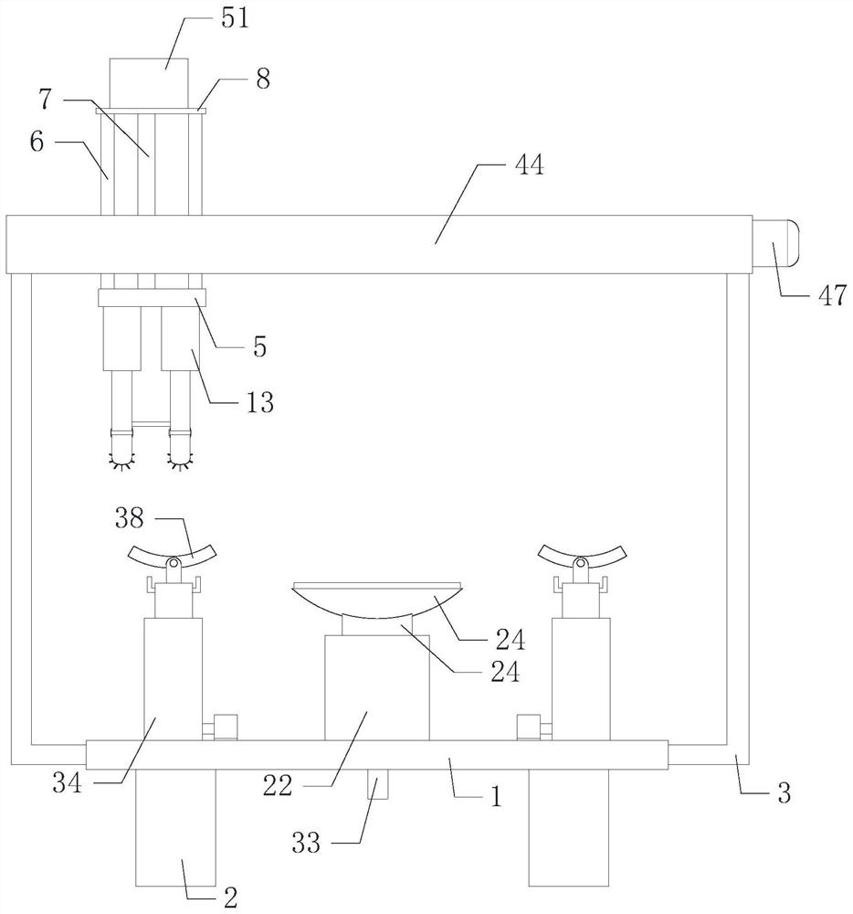 Blade surface smoothing and cleaning equipment of hydroelectric generator