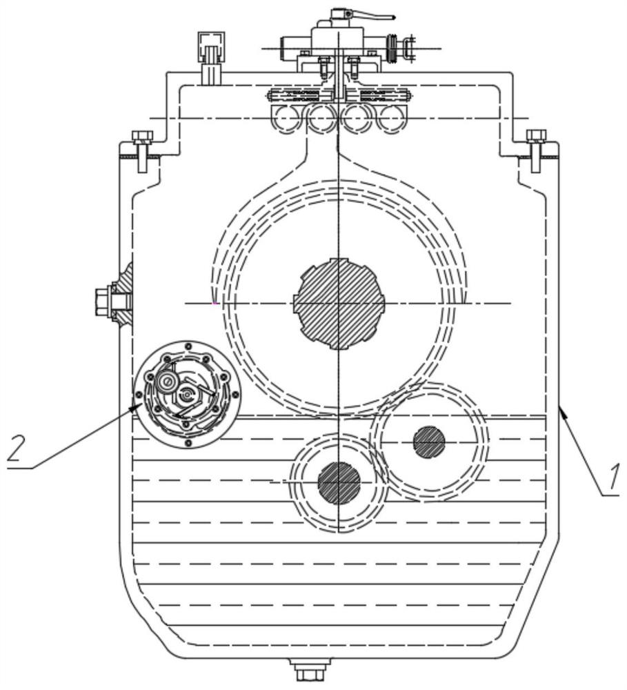 Oil circulation device and method of a pressure changing device