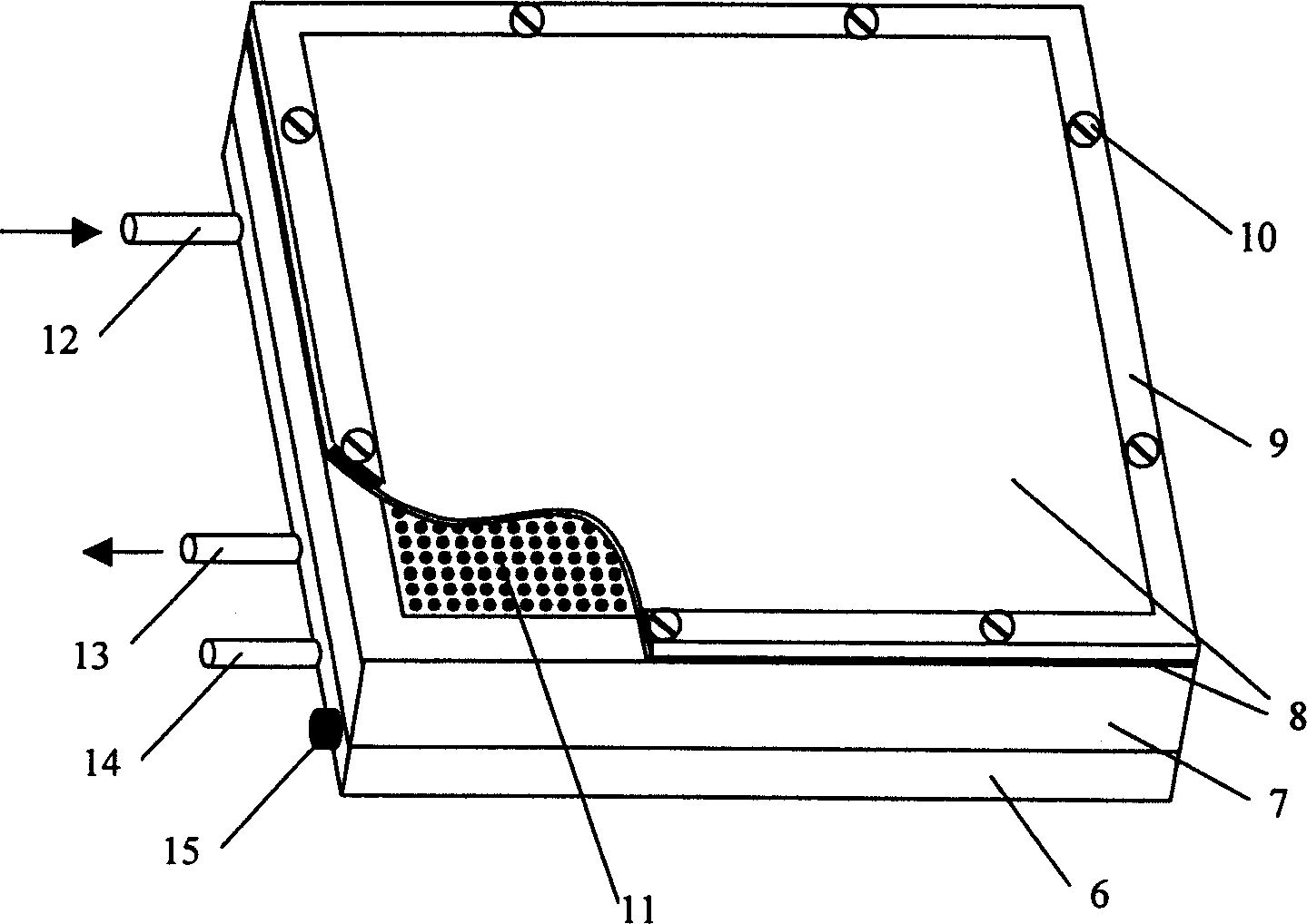 Touch visual-text display device based on jet technique and its display method