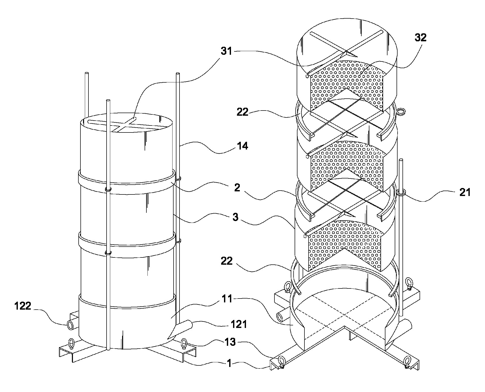 Device for purifying a water sink