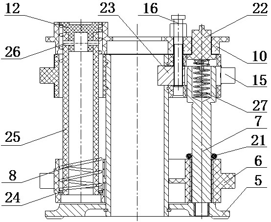 Rotating head spindle of high-speed steel wire braiding machine