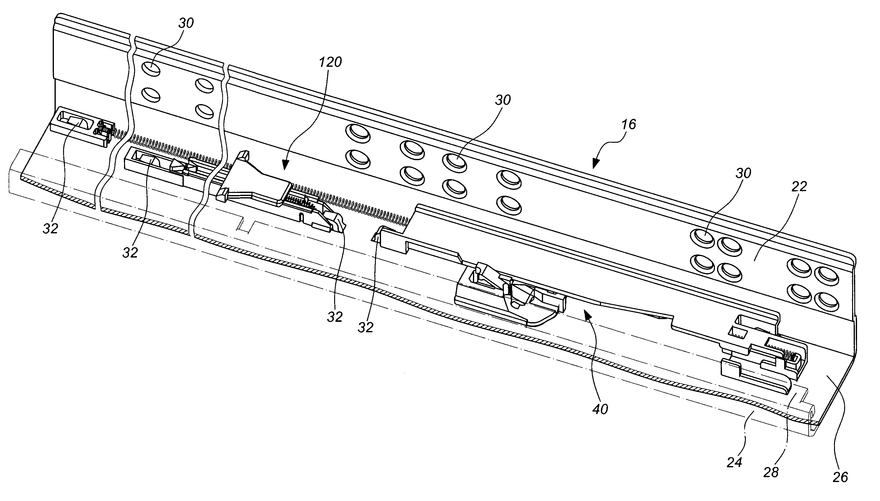 Self-moving device for movable furniture parts