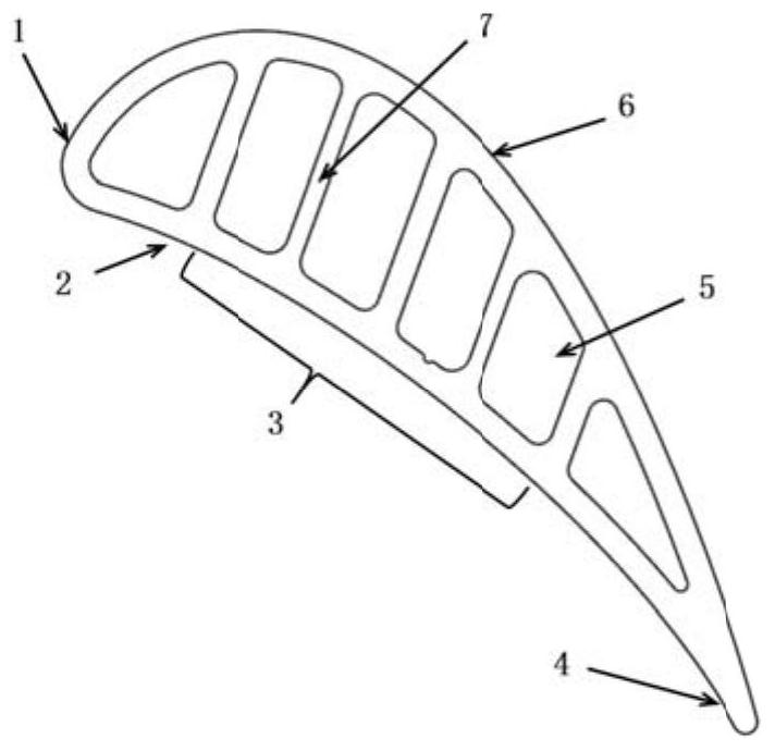 Turbine blade of gas turbine engine with V-shaped airflow differential plates