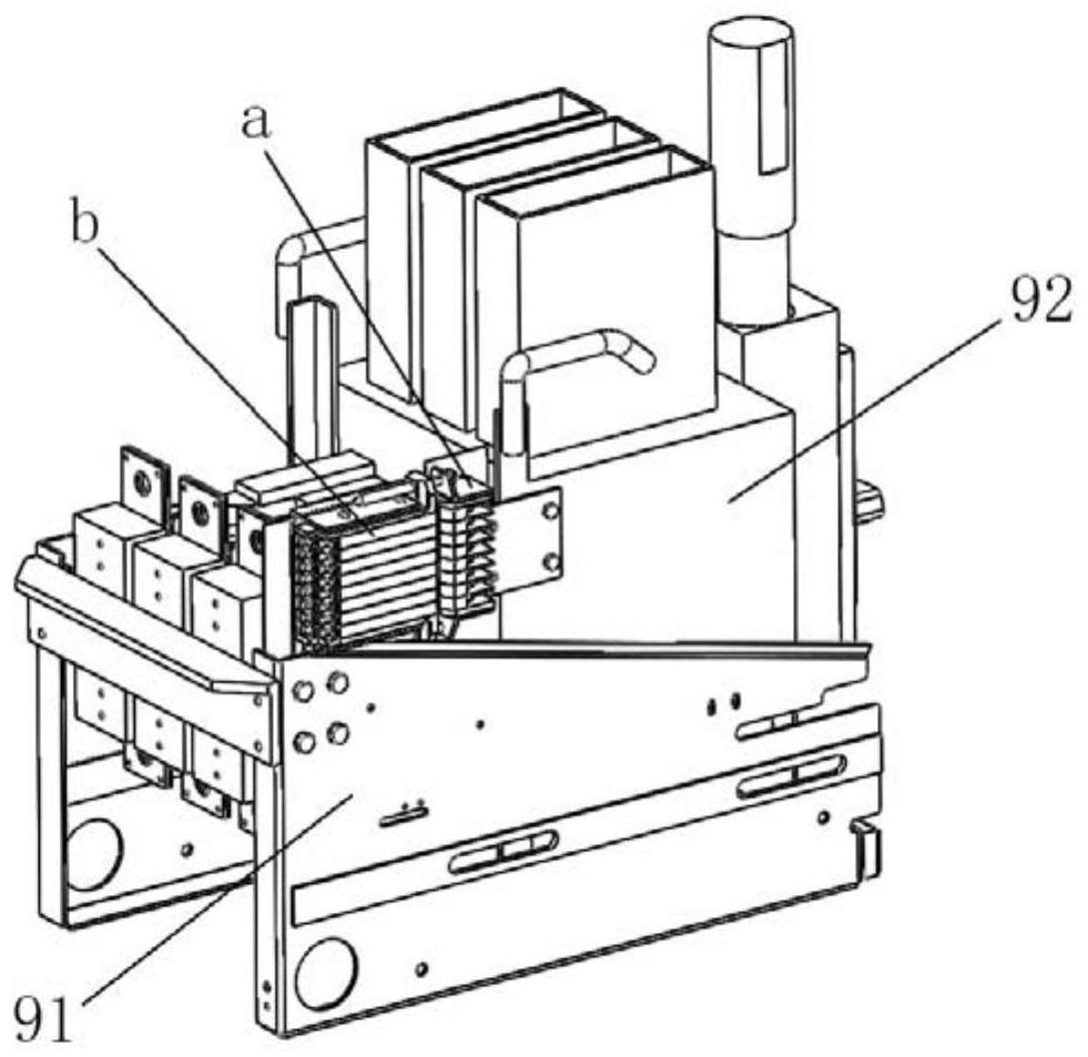 Electric contact device for universal circuit breaker