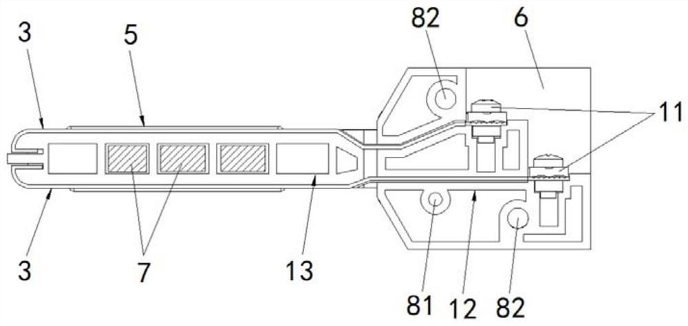 Electric contact device for universal circuit breaker