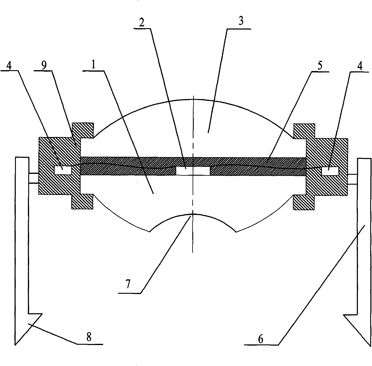 Packaging structure for high-efficiency and energy-saving reflective focused type solar power generation device