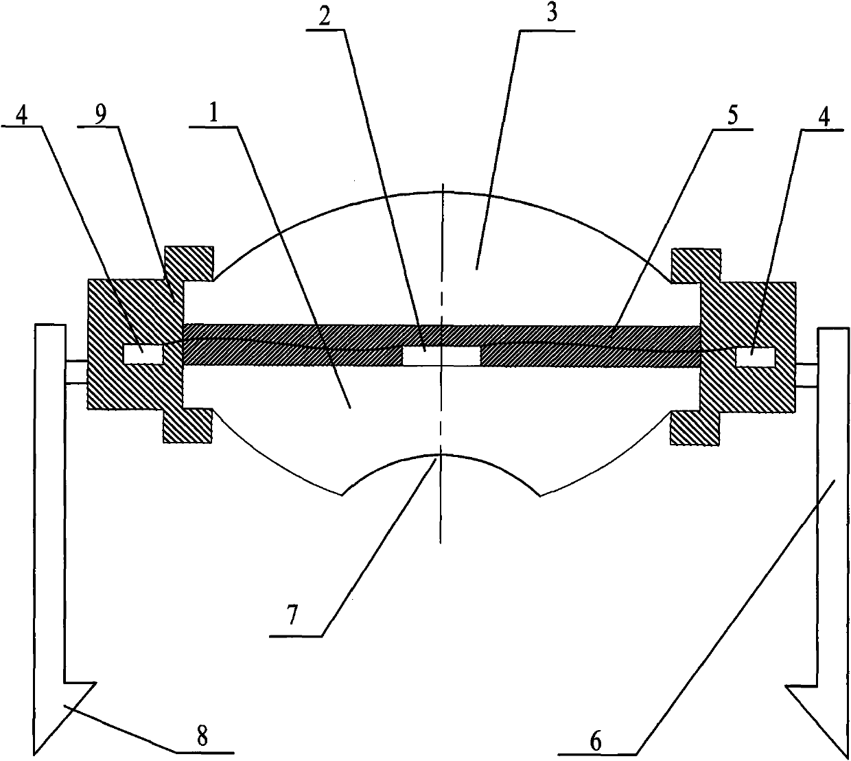 Packaging structure for high-efficiency and energy-saving reflective focused type solar power generation device