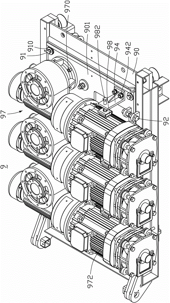 Drive body bracket for construction hoist and assembly conveyor line with drive body therefor