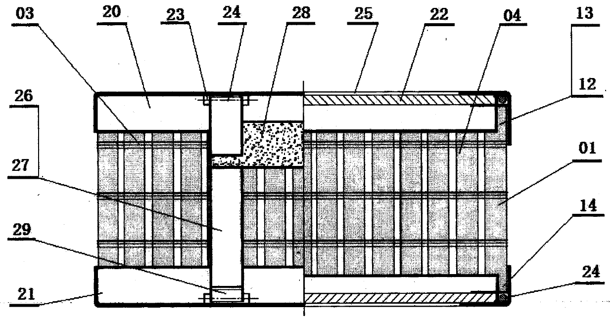 Logistics shared transferring container and manufacturing method thereof