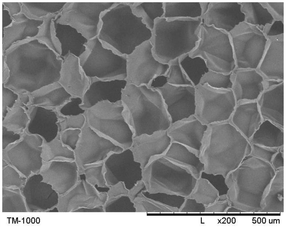 Low-forming-pressure polypropylene foaming product and preparation method thereof