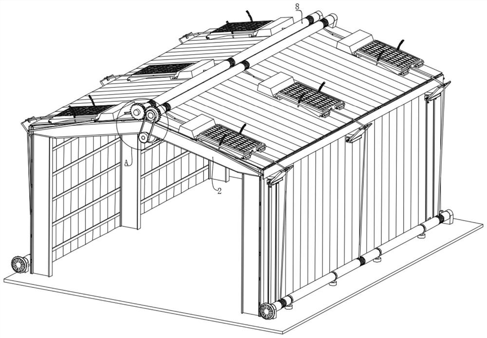 Green energy-saving fireproof building steel structure