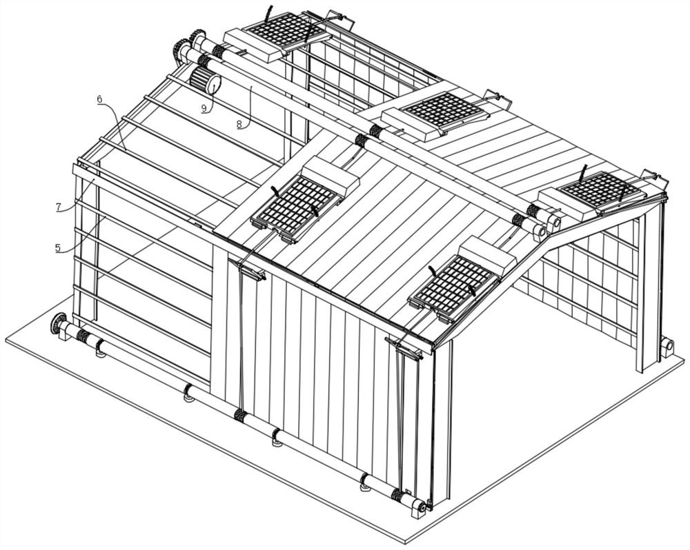 Green energy-saving fireproof building steel structure