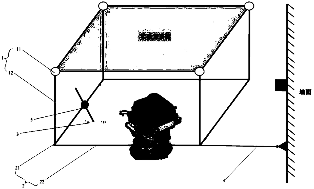 Automobile engine compartment noise detection device